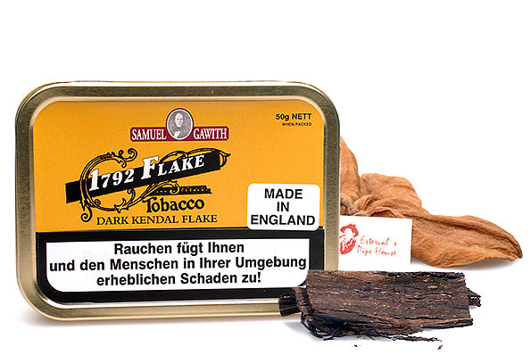 Samuel Gawith 1792 Dark Kendal Flake Pipe tobacco 50g Tin Samuel Gawith 1792 Dark Kendal Flake Pipe tobacco 50g Tin
